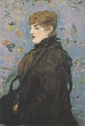 Edouard Manet L'automne Portrait de Mery Laurent (mk40) oil painting on canvas